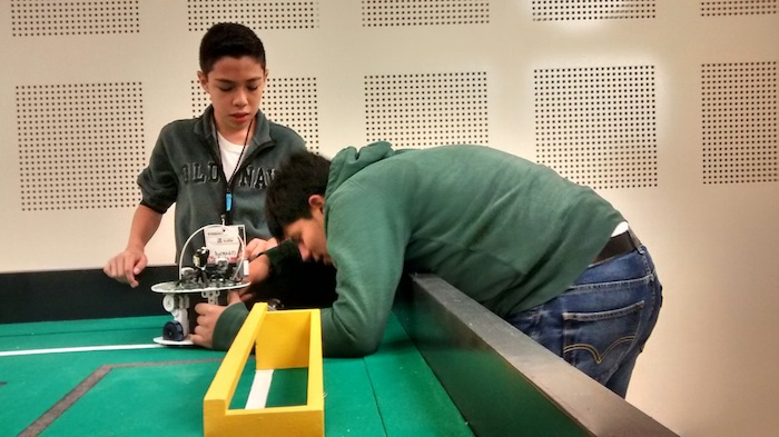 El cuarteto originario de San Luis Potosí se enfrentará a equipos internacionales en la RoboCup que se celebrará en julio. Foto: Cortesía