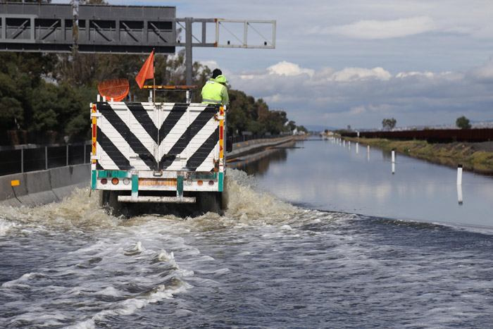 Inundación de Circuito Interior Mexiquense, apenas en diciembre pasado. Foto: Cuartoscuro