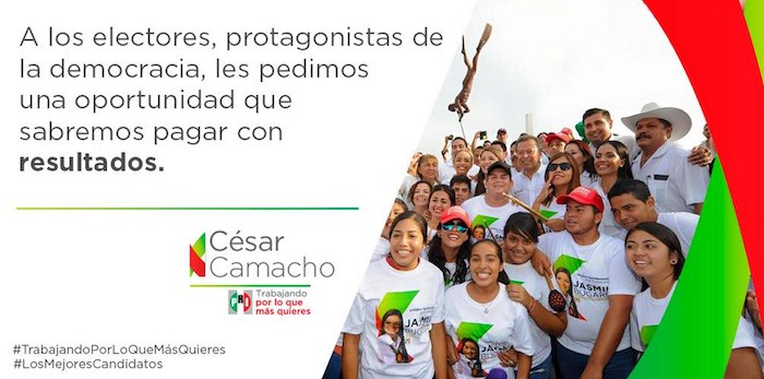 Propaganda del PRI. Foto: Twitter @PRDmexico