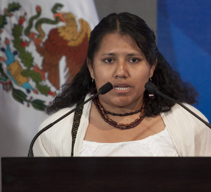 Valentina Rosendo Cantú renunció a la candidatura a la Alcaldía de Acatepec por una "cuestión de seguridad". Foto: Cuartoscuro.