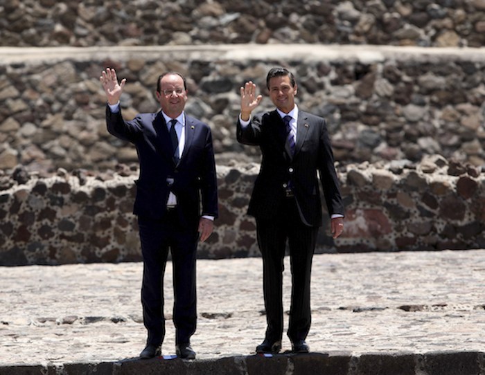 En el marco de la Visita de Estado que realiza a México el Mandatario galo. Foto: Cuartoscuro