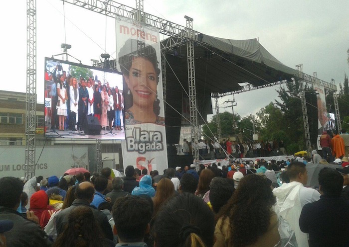 Morena cierra campaña a la jefatura delegacional en Iztapalapa. Foto: Sergio Rincón, SinEmbargo