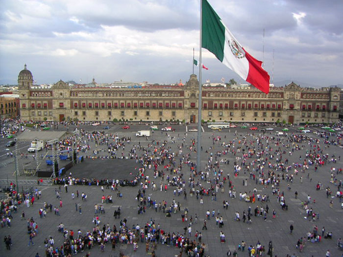 El Zócalo contemporáneo.