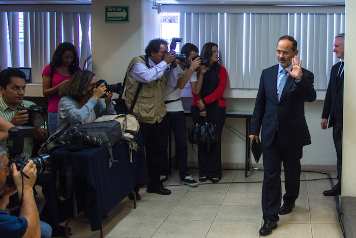 Gustavo Madero Durante La Conferencia Que Realizó Para Dar a Conocer Los Resultados Obtenidos En La Ciudad De México De Junio Foto Cuartoscuro