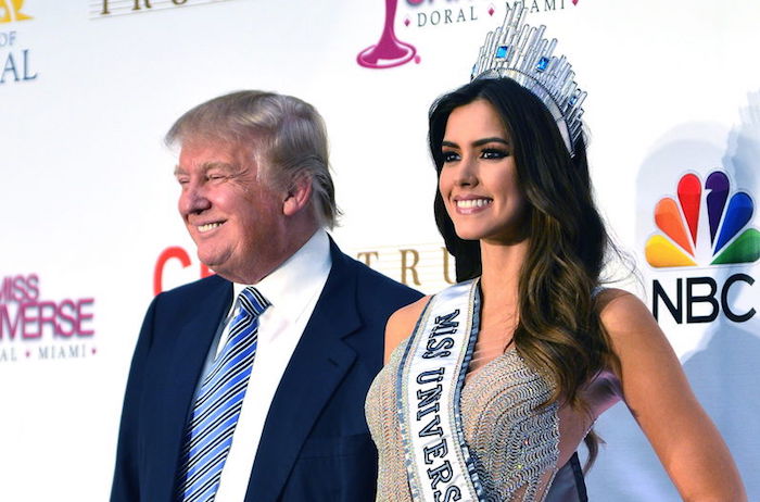 Donald Trump y la colombiana Miss Universo Paulina Vega.26 de enero de 2015. Foto: EFE/Archivo.