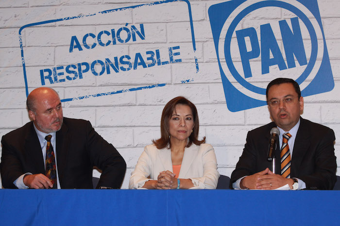 Manuel Clouthier, German Martínez y Josefina Vázquez . 22 de junio de 2009. Foto: Cuartoscuro.