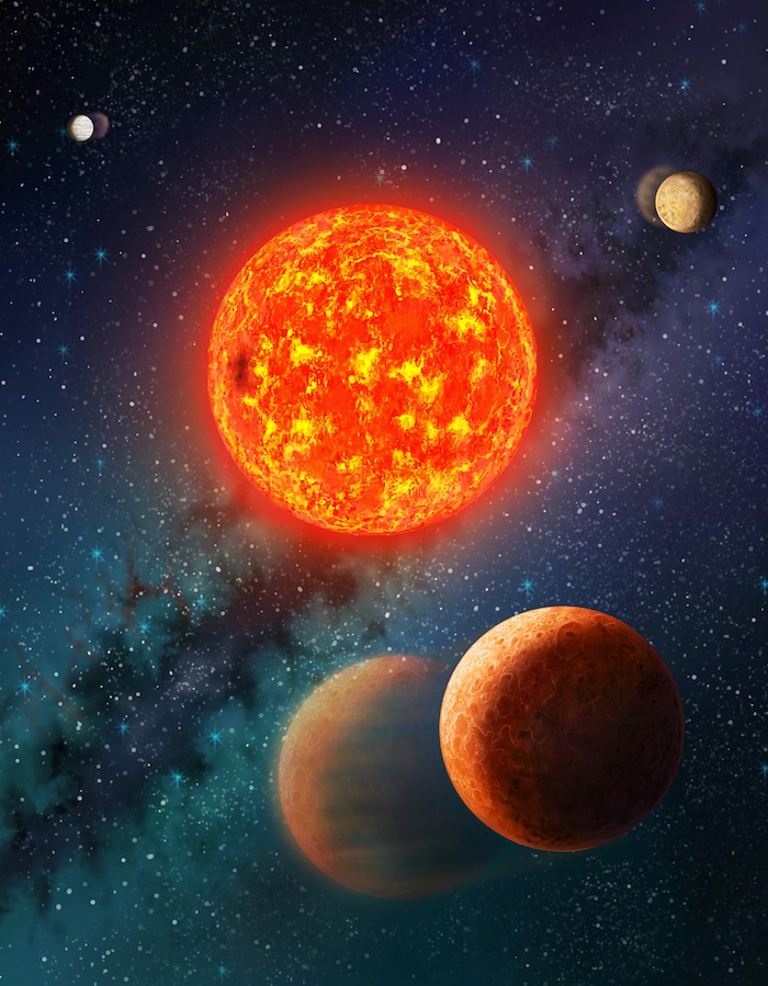 Gracias a las variaciones causadas por la gravedad se pudo medir la masa de Kepler 138b. Foto: Danielle Futselaar, SETI Institute