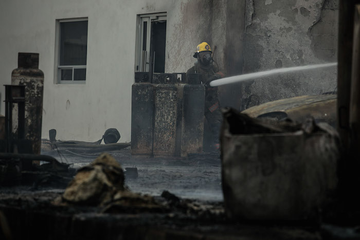 Bomberos controlaron el incendio. Foto: Cuartoscuro