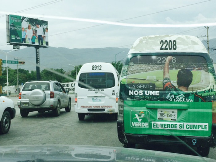 Propaganda del verde en tuxtla