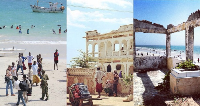 Imágenes panorámicas de una playa de Somalia. Foto: Instagram @ugaasadda