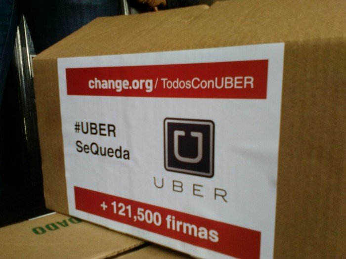 Usuarios Entregan Más De Mil Firmas De Changeorg a Favor De Uber Foto Xanath Lastiri Sinembargo