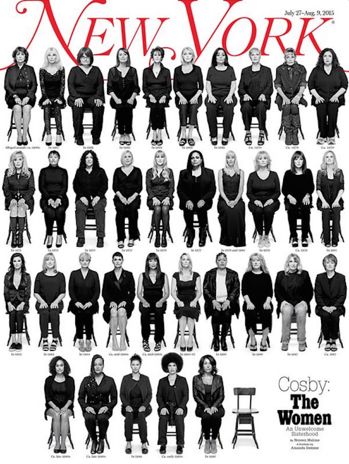 En la portada de la revista de este mes, 35 mujeres denuncian haber sido abusadas por Bill Cosby. Foto: New York Magazine