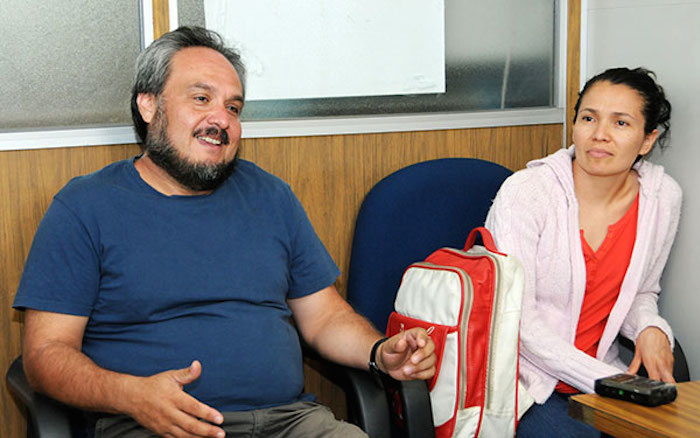 Fabián Santamaría Plascencia y Arcelia Díaz Sotelo, padres de Foto: GGCS,UNAM