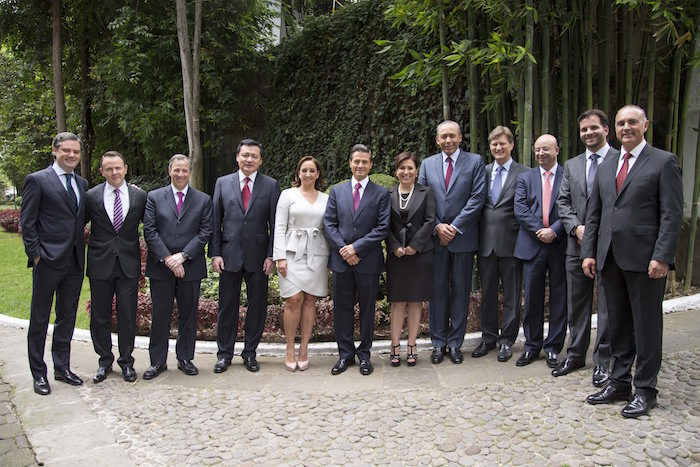 El Presidente Enrique Peña Nieto junto a los funcionarios de su Gabinete, tras los cambios anunciados hoy. Foto: Notimex