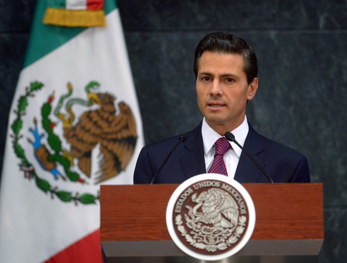 Enrique Peña Nieto en el mensaje del pasado 27 de agosto donde anunció los cambios más numerosos a su Gabinete. Foto: Presidencia.