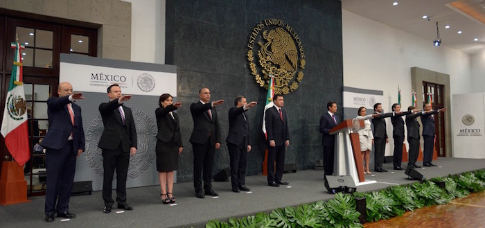 El Presidente Peña Nieto hizo 10 cambios a su gabinete. Foto: Presidencia.