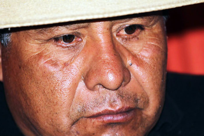 José Luis Fernández Flores, vocero de la comunidad de San Francisco Xochicuautla. Foto: Luis Barrón, SinEmbargo