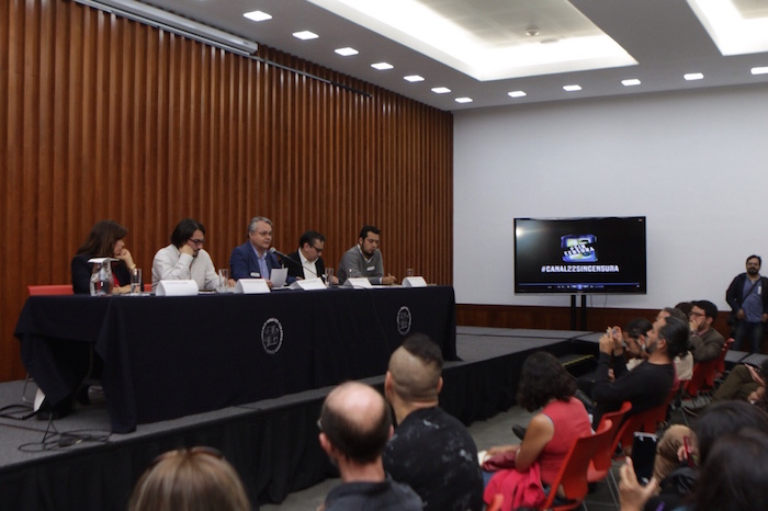 Trabajadores y ex empleados de Canal 22 denunciaron una campaña de censura y acoso en el medio. Foto: Francisco Cañedo, SinEmbargo 