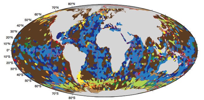 Mapa De La Distribución De Los Sedimentos En El Fondo Marino Una Vez Ejecutado El Algoritmo Foto A Dutkiewicz