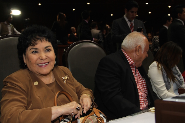 La actriz y ahora Diputada federal por el PRI, Carmen Salinas. Foto: Luis Barrón.