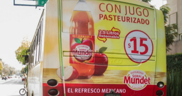 Campaña de Sidral Mundet anunció componente de jugo de manzana que no contenía el producto. Foto: Cuartoscuro