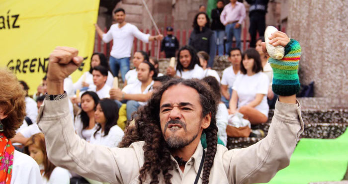 Rubén Albarrán Acompañó La Petición De Greenpeace De Prohibir Maíz Transgénico Foto Luis Barrón Sinembargo