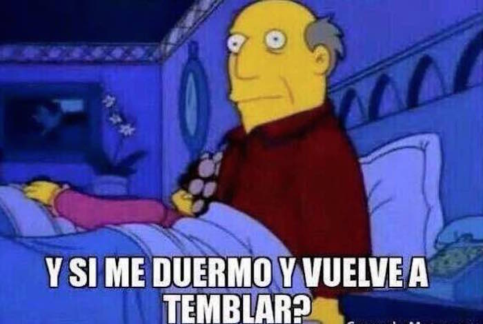 Meme simpson alerta sismo