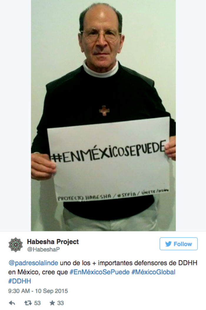 En Dicha Campaña Han Participado Relevantes Activistas Actores Y Políticos Mexicanos Como El Padre Alejandro Solalinde Foto Captura De Pantalla De Twitter