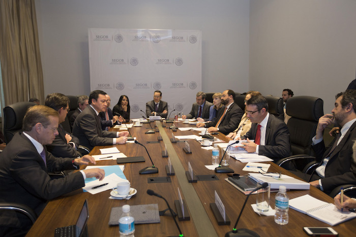  El Secretario de Gobernación, Miguel Ángel Osorio Chong, se reunió hoy con el pleno de la CIDH. Foto: Cuartoscuro 