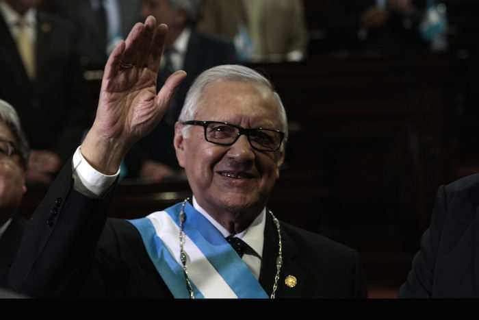 Alejandro Maldonado jura como nuevo Presidente de Guatemala. Foto: Efe