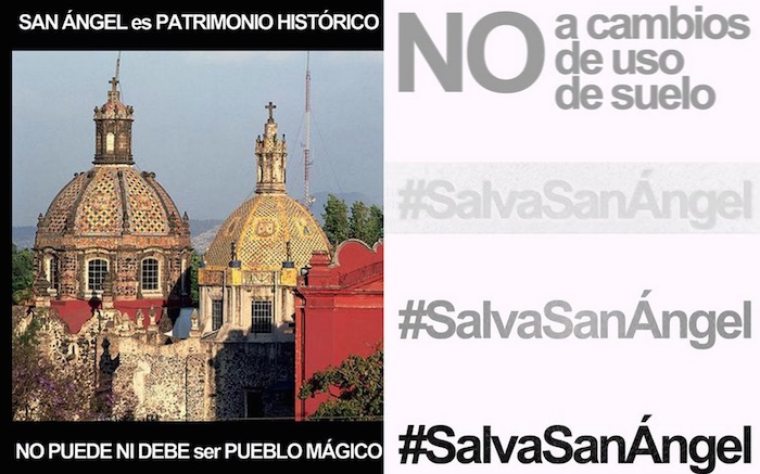 Habitantes de esas colonias señalaron que la incorporación de San Ángel a un programa cuyo objetivo es la promoción turística no resolvería los problemas a los que se enfrenta la zona; por el contrario, advirtieron, los acrecentaría. Foto: Twitter 