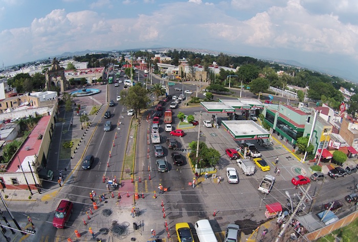 Las obras de la Línea 3 del Tren Ligero de Guadalajara han generado protestas por parte de vecinos y comerciantes de la zona. Foto: SCT