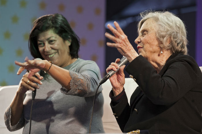 Dos grandes de la literatura hablando de lo que más saben. Foto: Especial