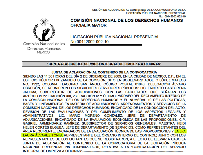 Documento de la CNDH. Imagen: captura de pantalla