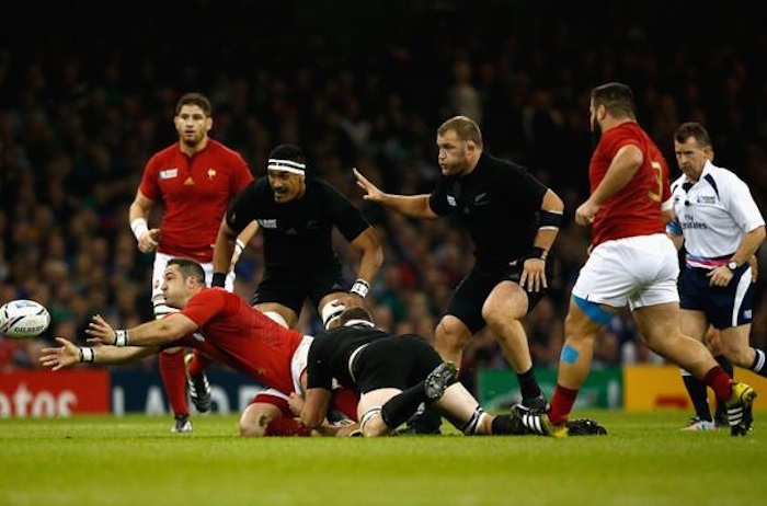 Primer Tiempo Del Mundial De Rugby Entre Nueva Zelanda Y Francia Foto Twitter mundialderugby