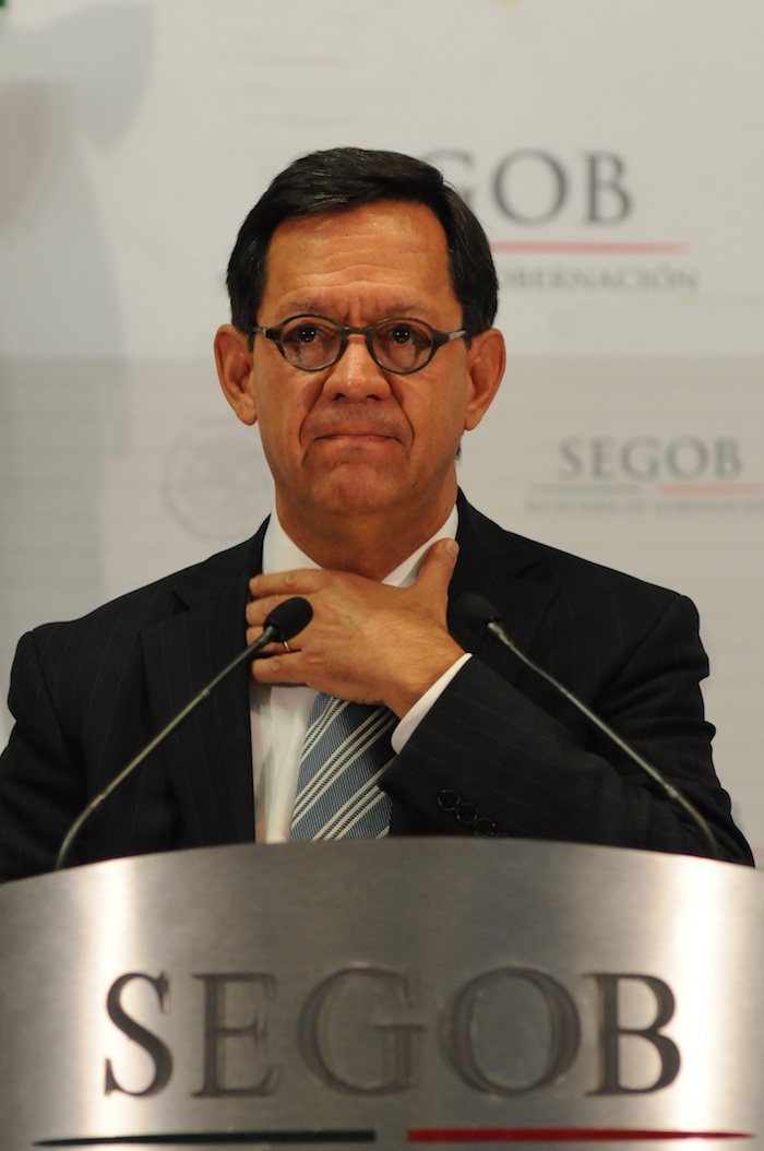 Roberto Campa, Subsecretario de Derechos Humanos de la Secretario de Gobernación en conferencia de prensa la tarde de este viernes. Foto: Cuartoscuro 