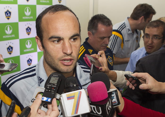 Landon Donovan es el máximo goleador del equipo de las Barras y las Estrellas. Foto: EFE.