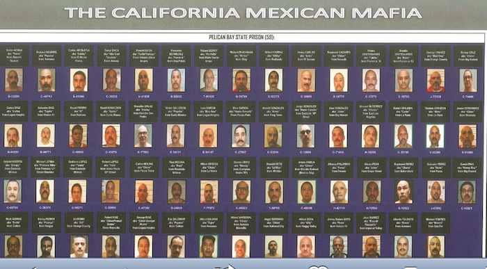 Gráfica De Presuntos Jefes De La Mafia Mexicana En La Prisión Estatal Pelican Bay Foto La Opinión