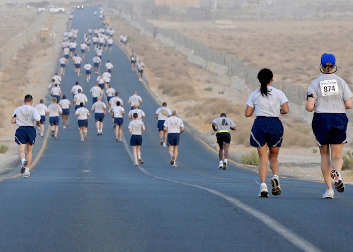 Hombres Corren Maratón