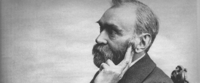 Alfred Nobel Era Dueño De Una Biblioteca Con Más De Mil Volúmenes Imagen Archivo