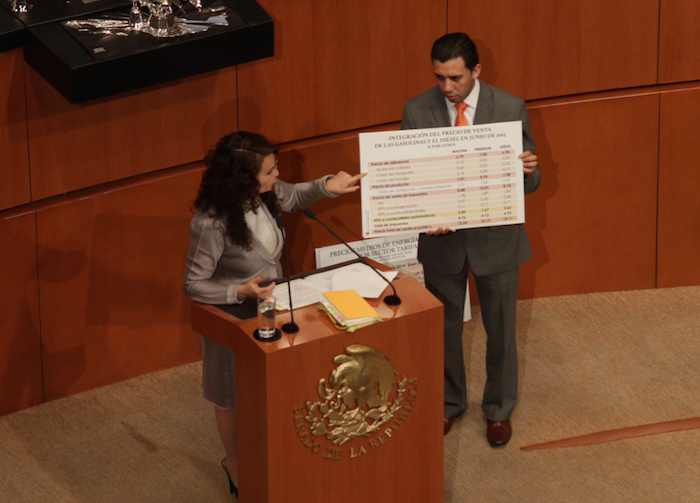 La Senadora Dolores Padierna criticó el aumento de impuestos. Foto: Francisco Cañedo, SinEmbargo