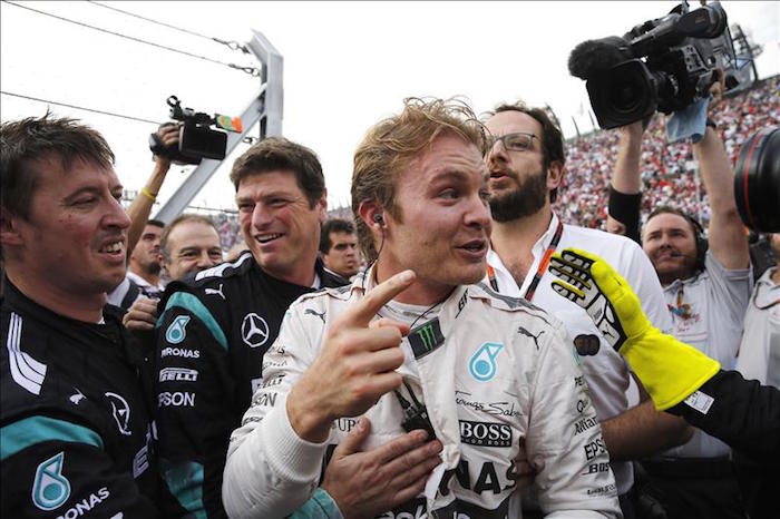 Rosberg Se Quedó Con El Gp De México Y El Público Se Le Entregó Foto Efe