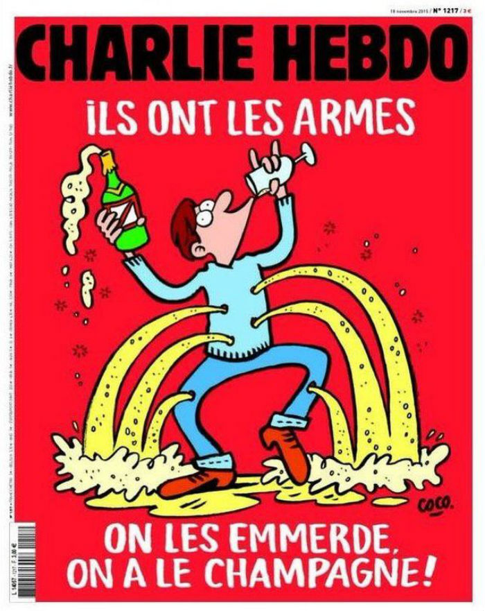 La portada de Charlie Hebdo tras los atentados de París.