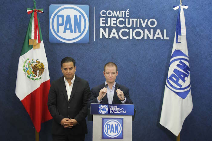 Ricardo Anaya, presidente nacional del PAN, en la presentación de su propuesta de seguridad. Foto: Luis Barrón, SinEmbargo.