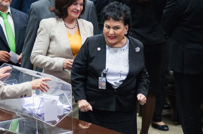 Carmen Salinas Durante La Sesión Constitutiva De La Lxiii Legislatura Foto Cuartoscuro