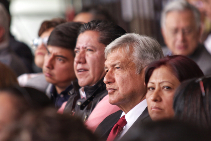 Obrador Durante El Congreso De Morena Que Se Celebra Este Día En La Ciudad De México Foto Francisco Cañedo Sinembargo