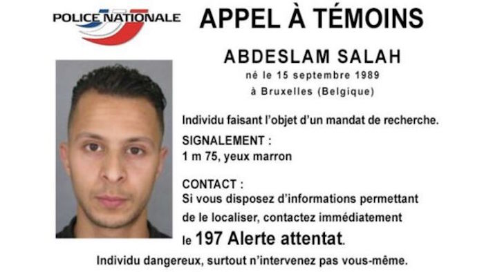 Imagen difundida francesa salah abdeslam x