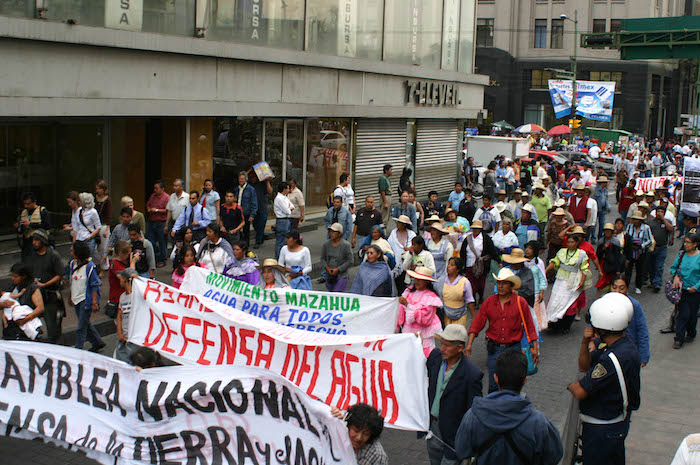 Una De Las Marchas Por El Agua De Los Mazahuas En La Ciudad De México Foto Cuartoscuro