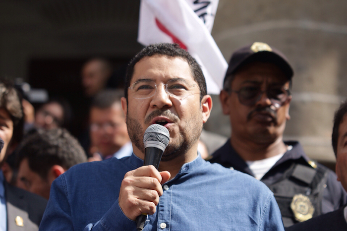 Martí Batres Guadarrama, presidente del Comité Ejecutivo Estatal de Morena. Foto: Francisco Cañedo, SinEmbargo.