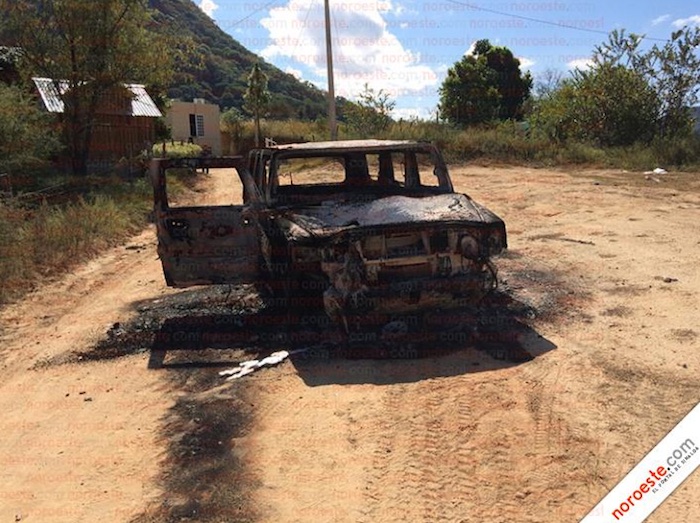 Varias viviendas fueron baleadas e incendiadas por un grupo armado en varios ranchos del municipio de Choix, Sinaloa, a principios de este mes. Foto: Noroeste